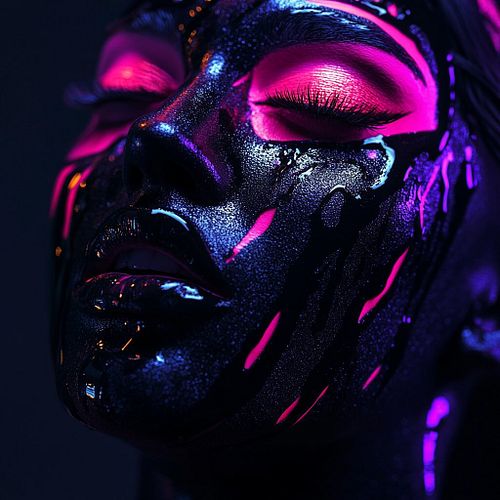 Midnight Mystique 
 #aiart #aiartcommunity #aiartwork #ai #art #aiartist #generativeart #beauty #makeup