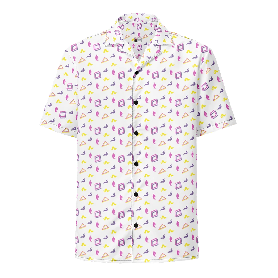 Oh Worm white pattern button down shirt product image (2)
