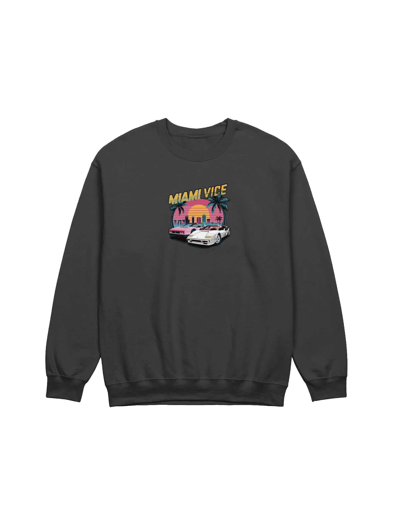 Retro Miami Vice Sunset Crewneck product image (6)