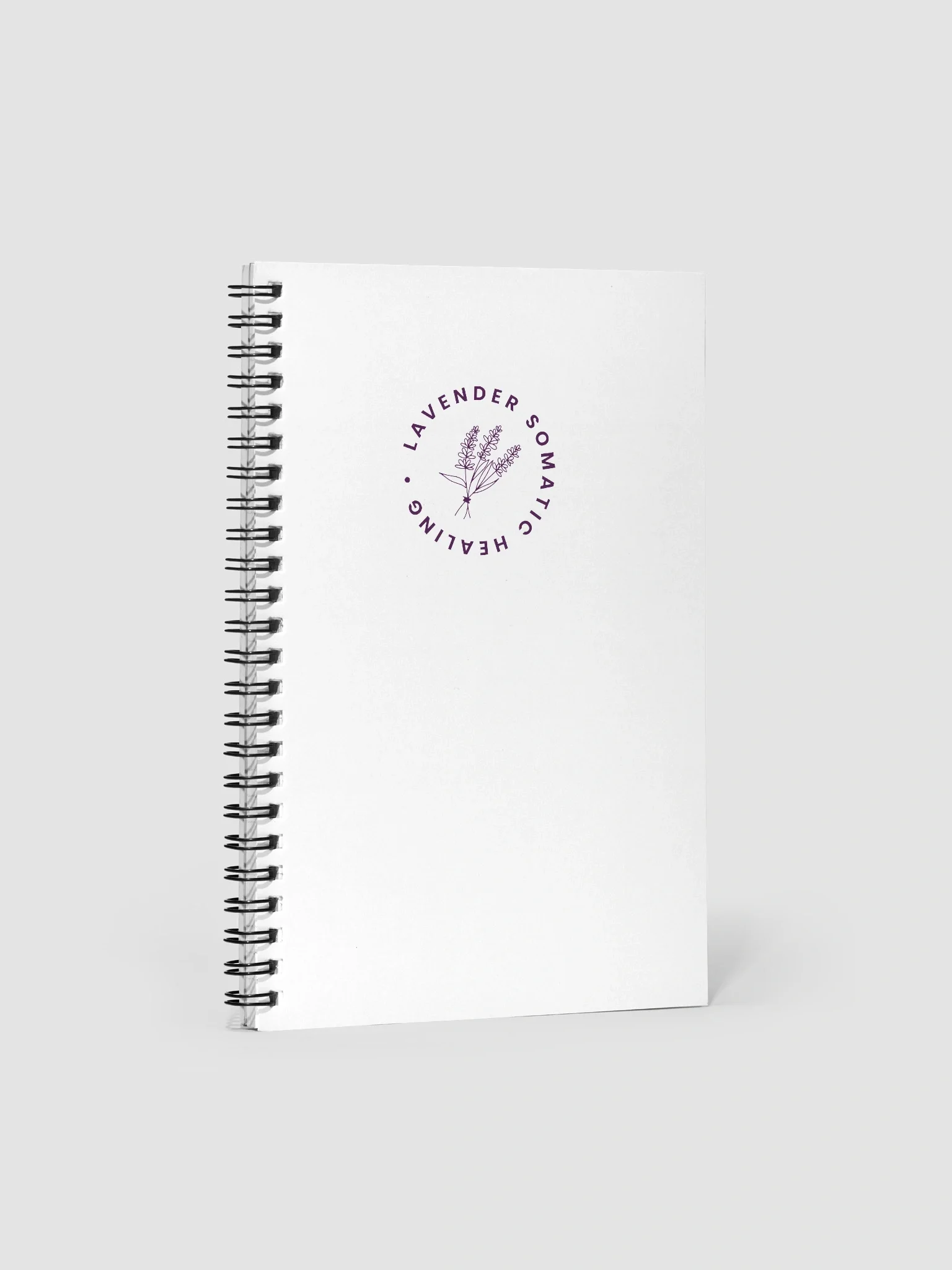 Lavender Somatic Healing Spiral Notebook product image (1)