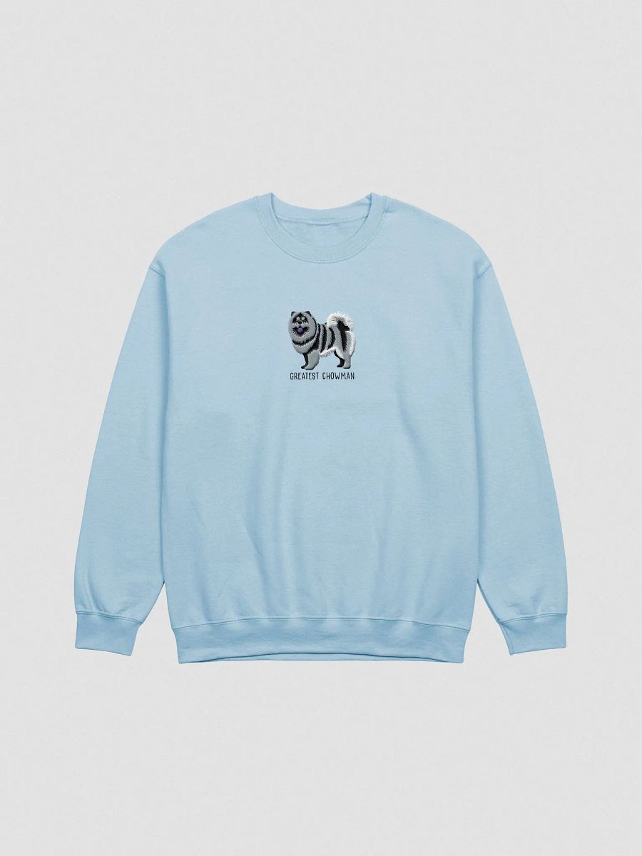 Greatest Chowman Sweatshirt(Embroidered) of a Chow Chow(Blue) product image (4)