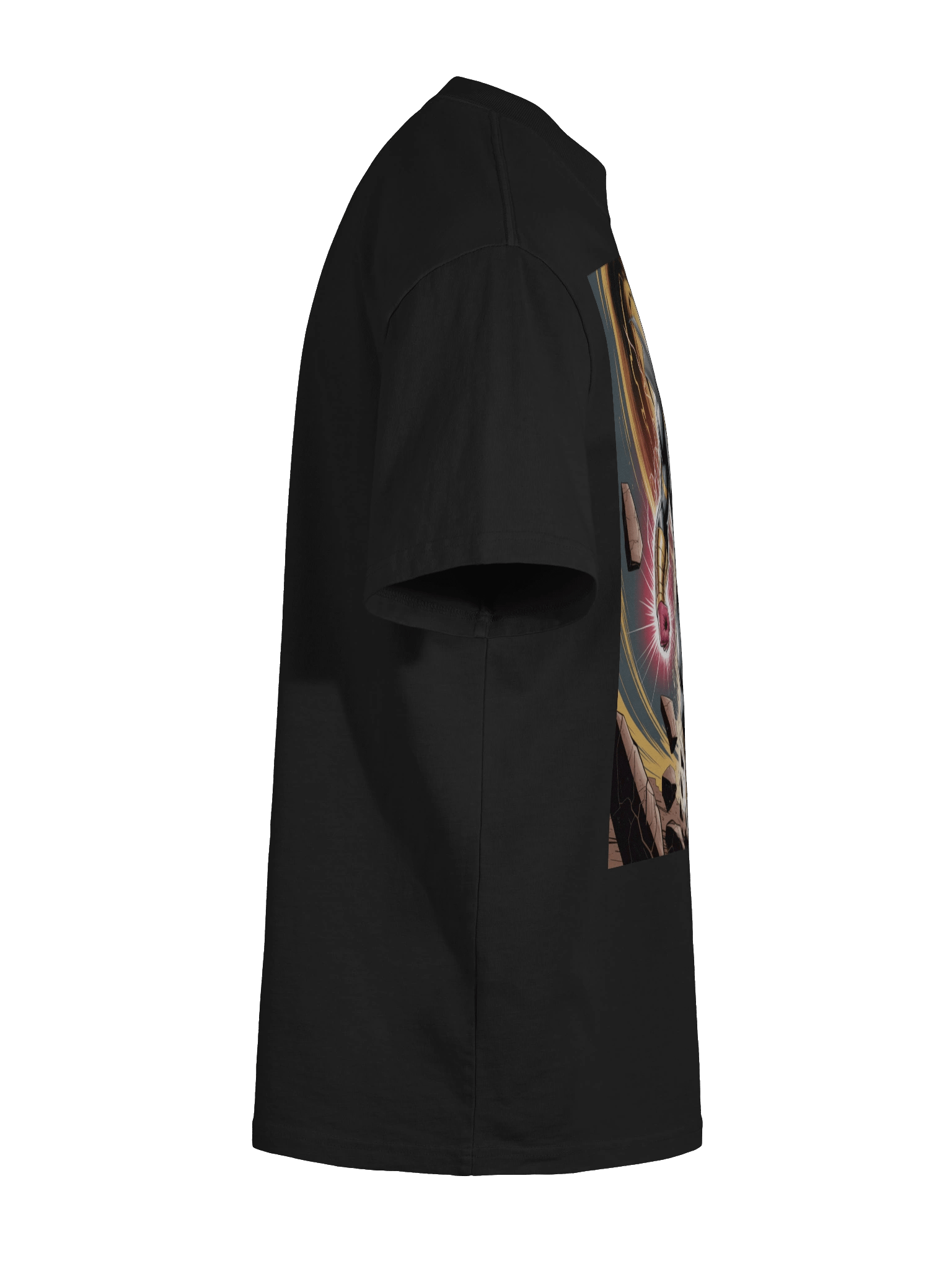 Black Adam Kahndaq Fury Oversized Faded T-Shirt – Shazam Lightning Eclipse product image (11)