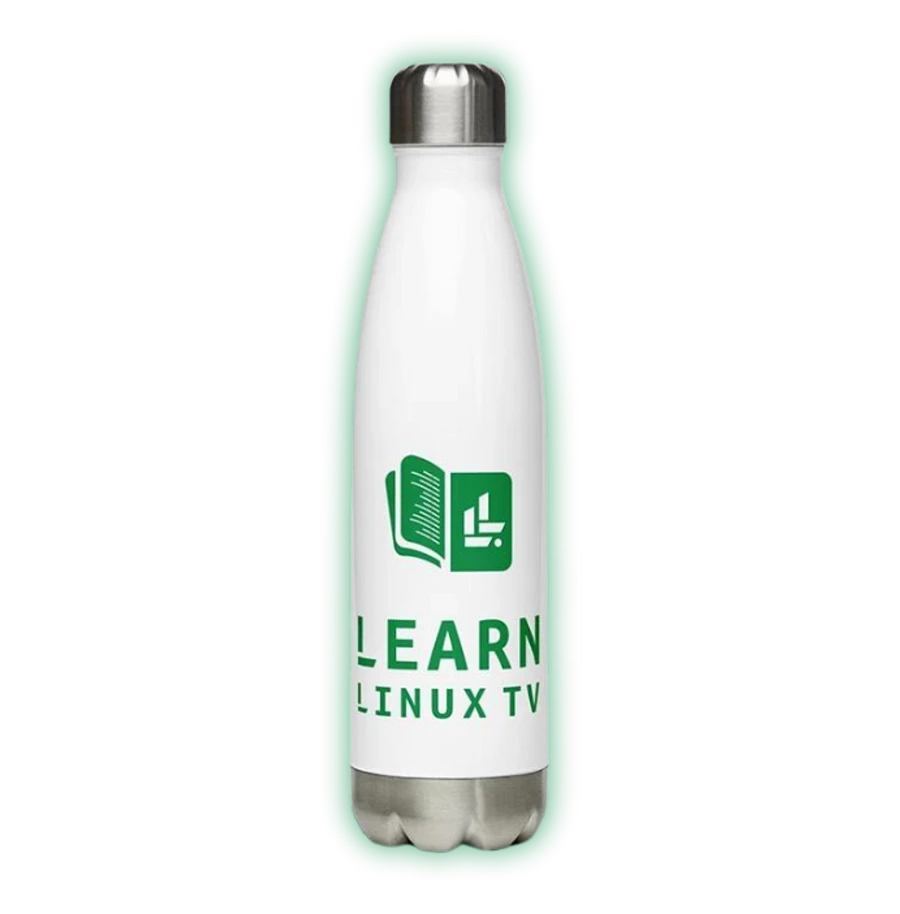 Learn Linux TV Stainless Steel Water Bottle product image (1)