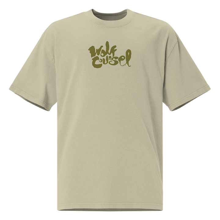 Wolf Counsel AS Colour Premium Oversized Faded T-Shirt (Back Patch) product image (1)