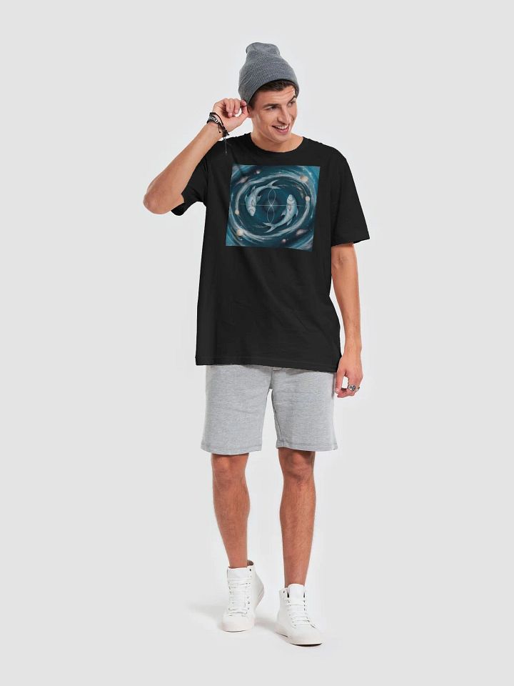 Unisex Pisces Zodiac T-Shirt - Cosmic Fish Design, Astrology Gift product image (2)