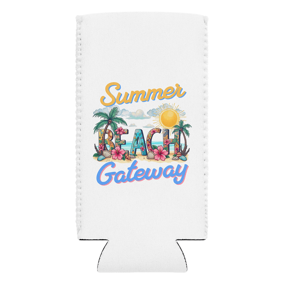 Summer Gateway Beach Tropical Vibes Can Cooler product image (1)