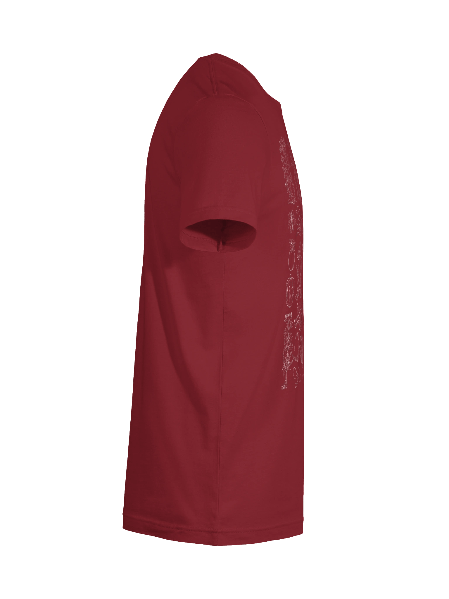 16th-Century Veggie Shirt (White Print) product image (60)