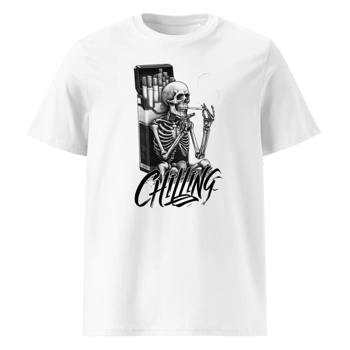 Chillin' Skeleton Organic Tee product image (1)