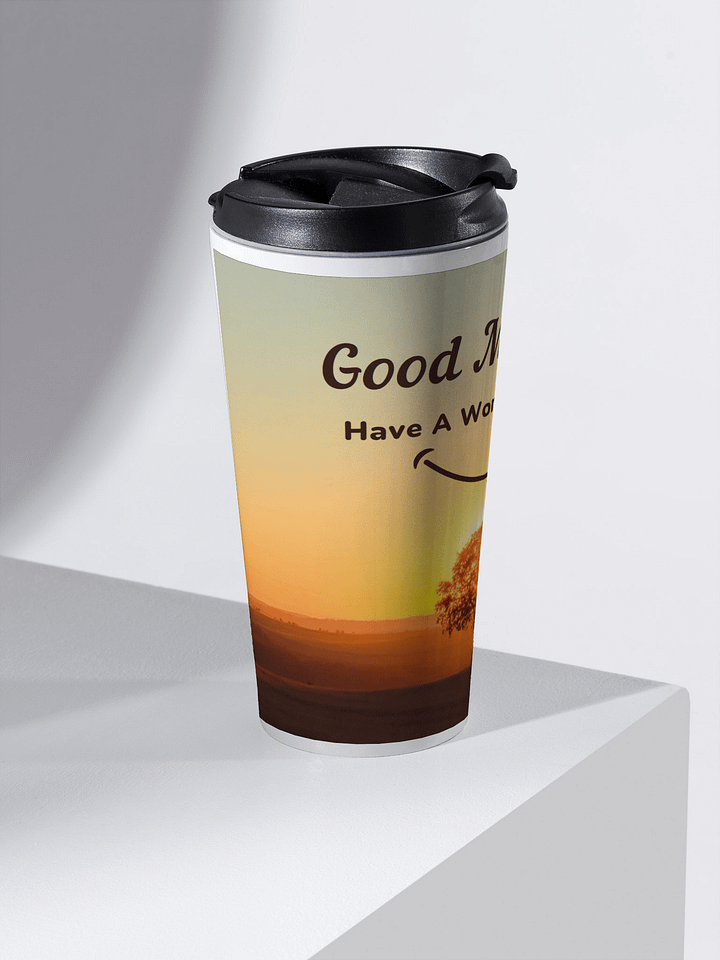 Smiling Sunrise Stainless Steel Travel Mug product image (2)