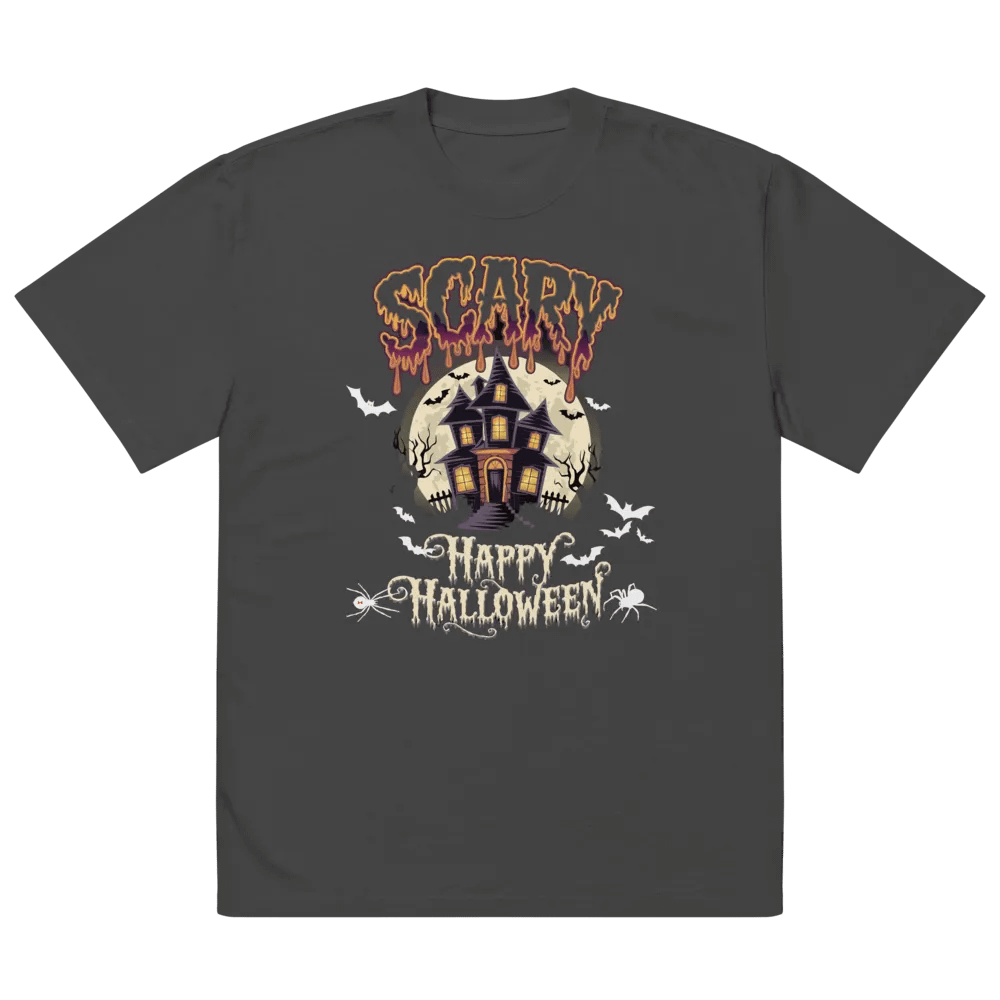 Glowing Haunted House Halloween T-Shirt product image (3)