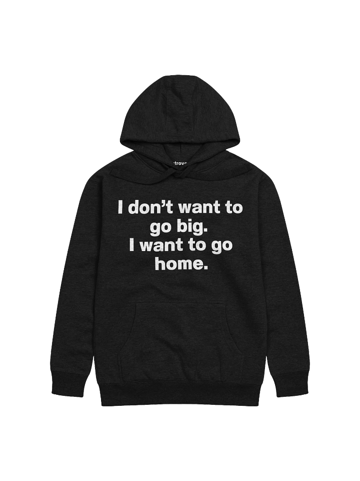 I don't want to go big. I want to go home. Unisex Hoodie product image (2)