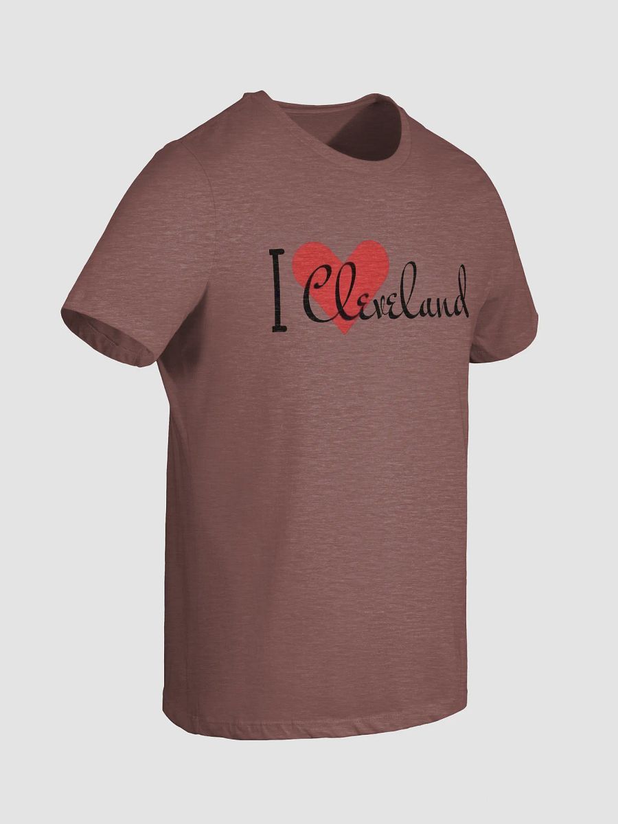 Women's Supersoft Relaxed-fit T-Shirt Love Cleveland Heart Slogan product image (2)