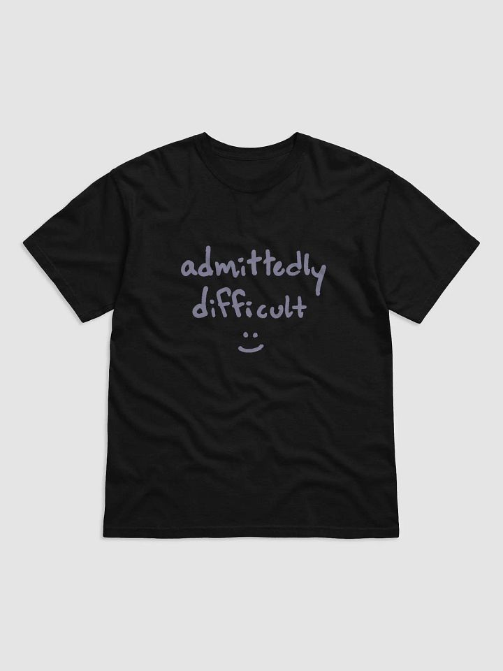 admittedly difficult (#A19DC4) garment-dyed tee product image (1)