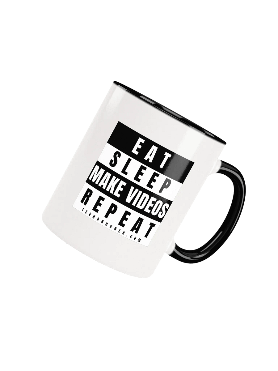 Eat - Sleep - Make Videos - Repeat – White Mug product image (4)