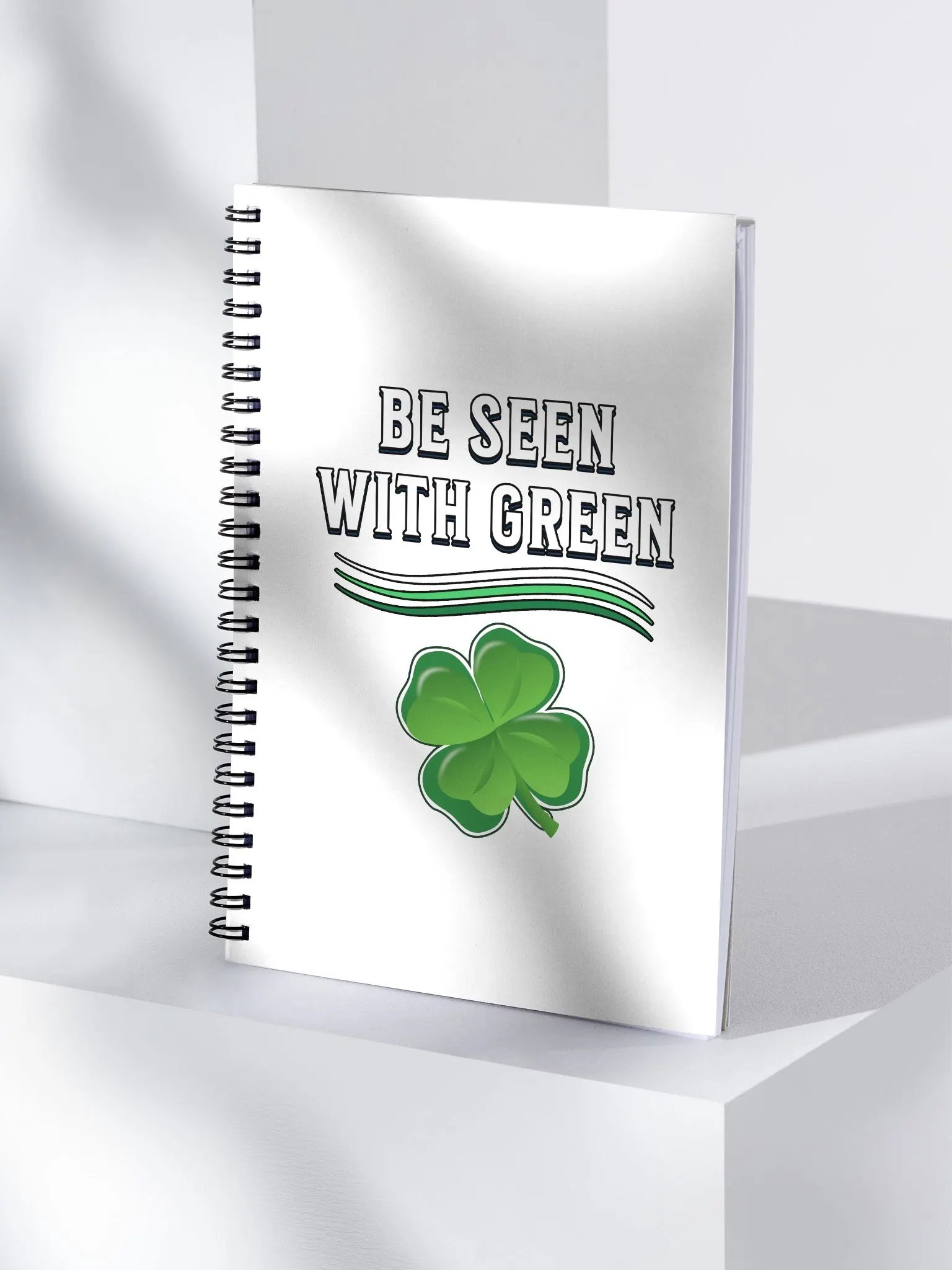 Be Seen With Green St. Patrick's Day Spiral Notebook product image (4)