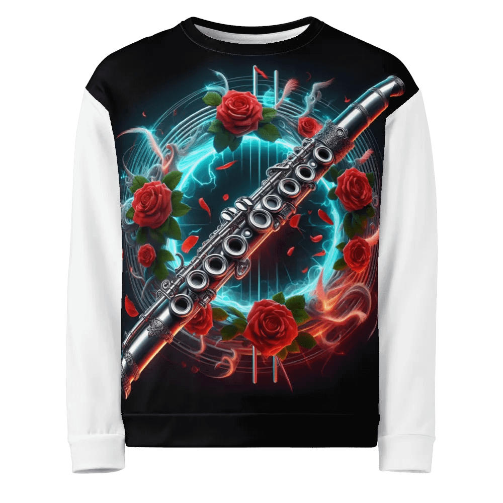 Melodic Roses and Silver Flute - Unisex Sweatshirt #9 product image (1)