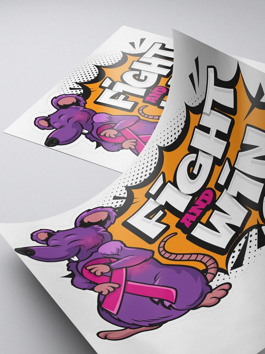 DesRatBreastCancer Logo Sticker product image (4)