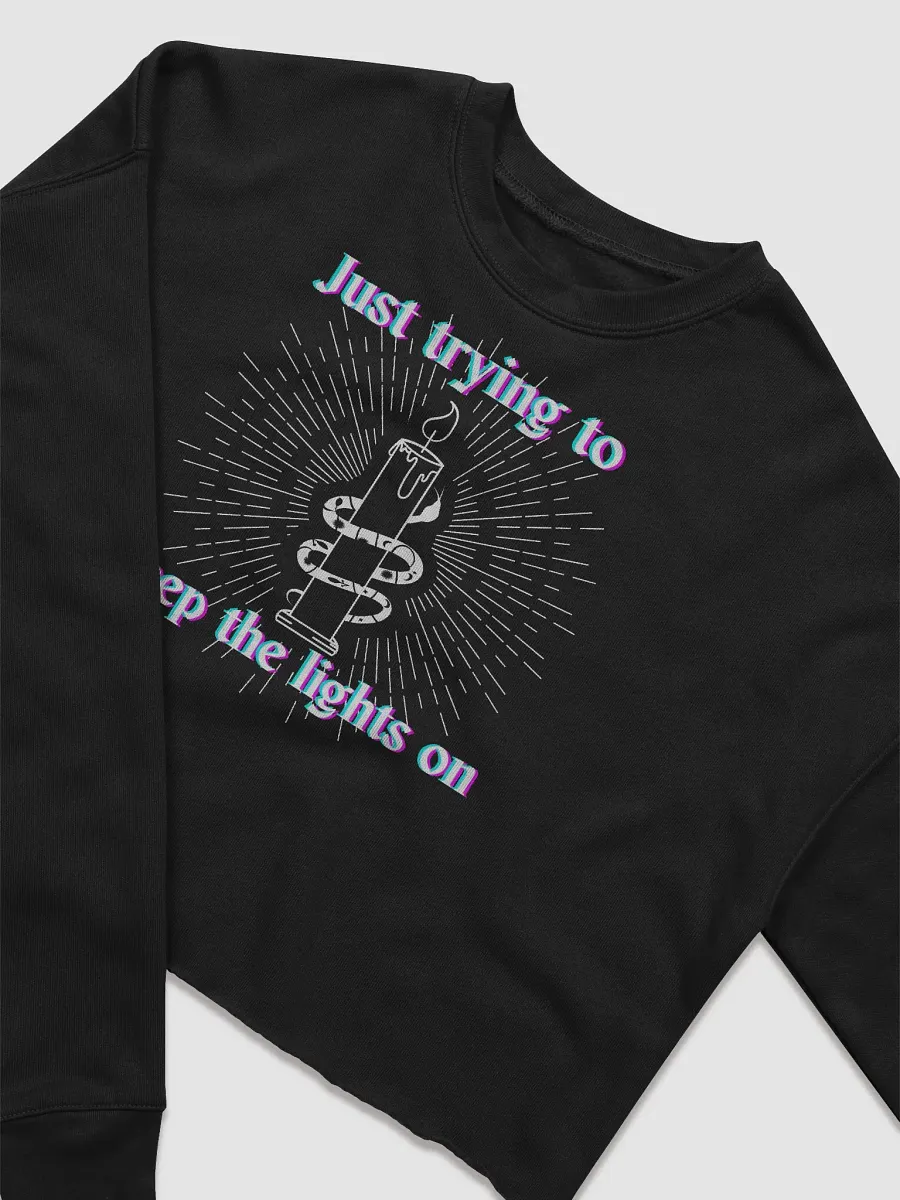 "Just Trying to Keep the Lights On" Cropped Sweater product image (3)