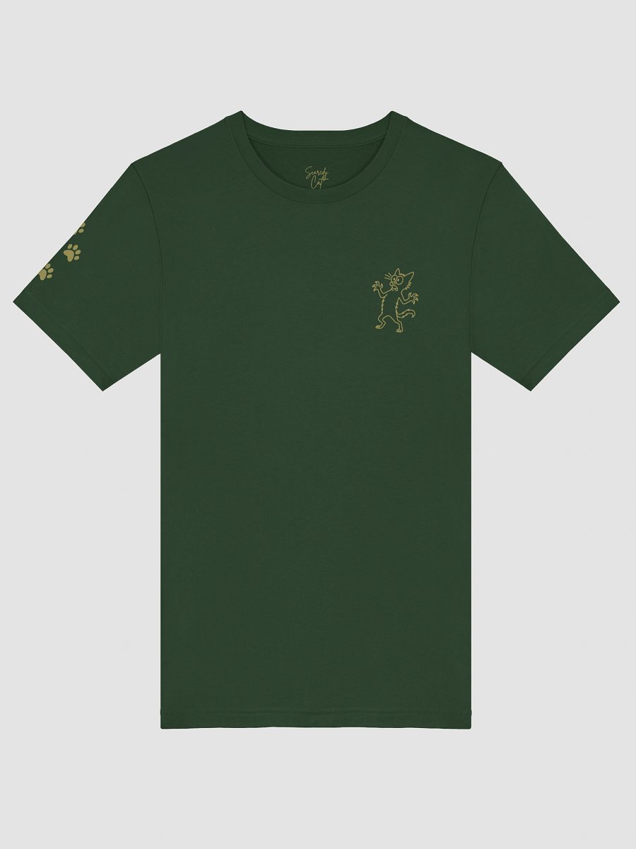 Whimsical 'Scaredy Cat' Handwritten T-Shirt product image (18)