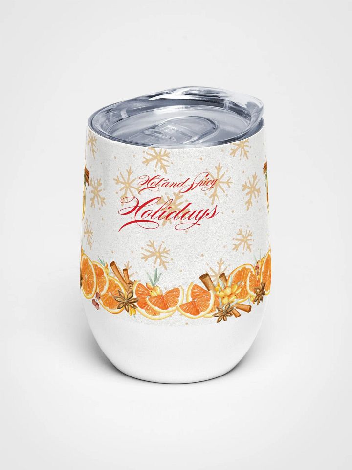 Holiday Spice Wine Tumbler gift for moms dads friends colleagues product image (1)