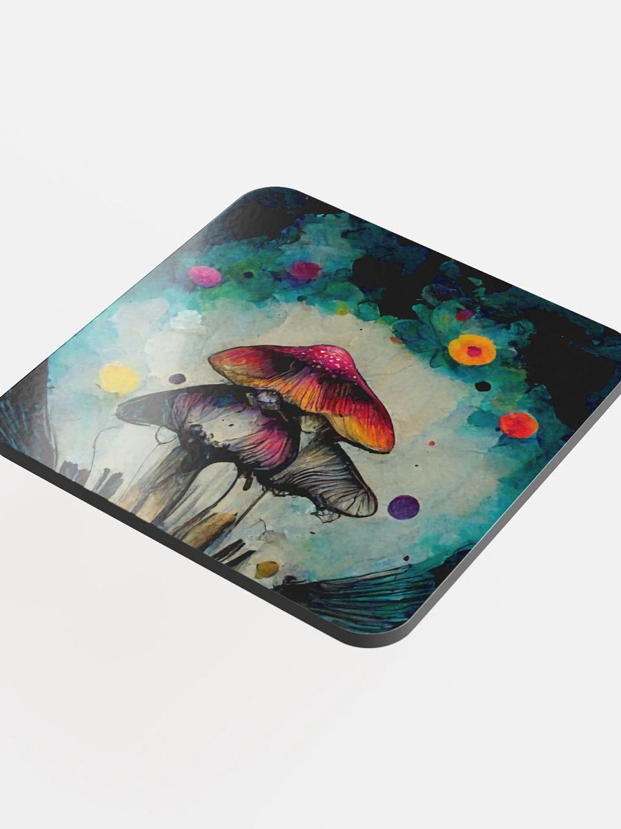 Whimsical Mushroom Dreams Glossed Coaster product image (4)