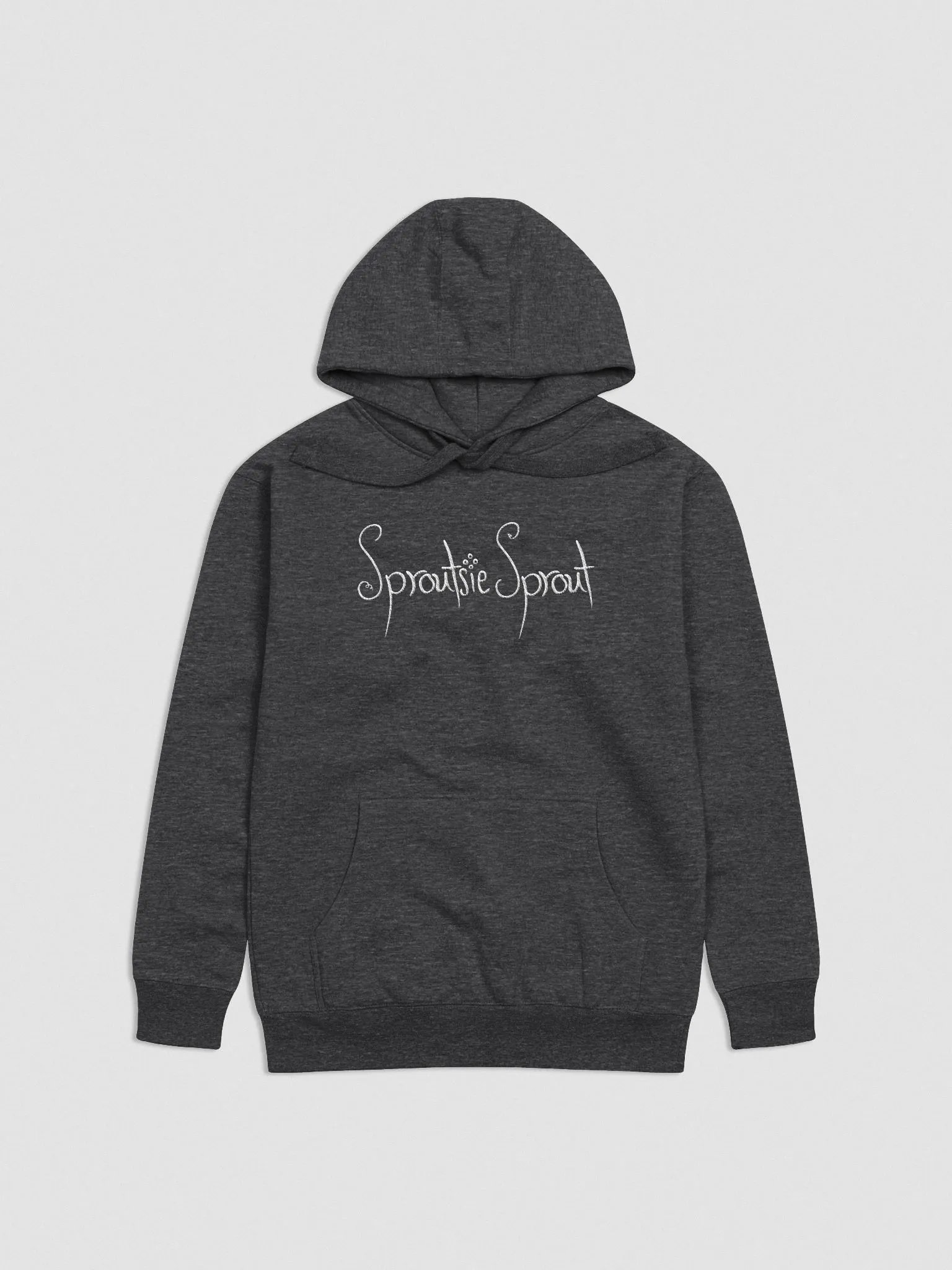 SproutsieSprout Embroidered Hoodie - white embroidery product image (10)