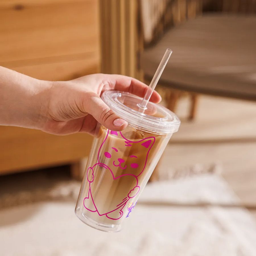 Doggy Heart: Clear Hard Plastic Cup product image (9)