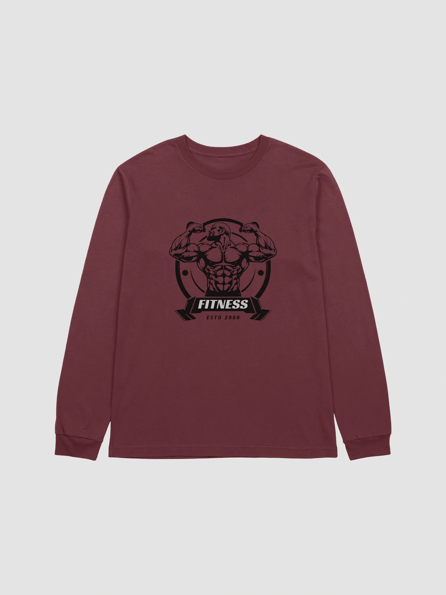 Fitness ESTD 2000 Graphic Long Sleeve T-Shirt product image (14)