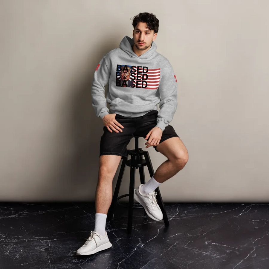 BASED American Flag Mugshot + Bold Letters ~Sweater 1~ product image (6)
