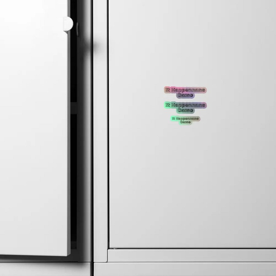 Kiss-Cut Holographic Sticker Sheet - It Happennnns Camo product image (4)