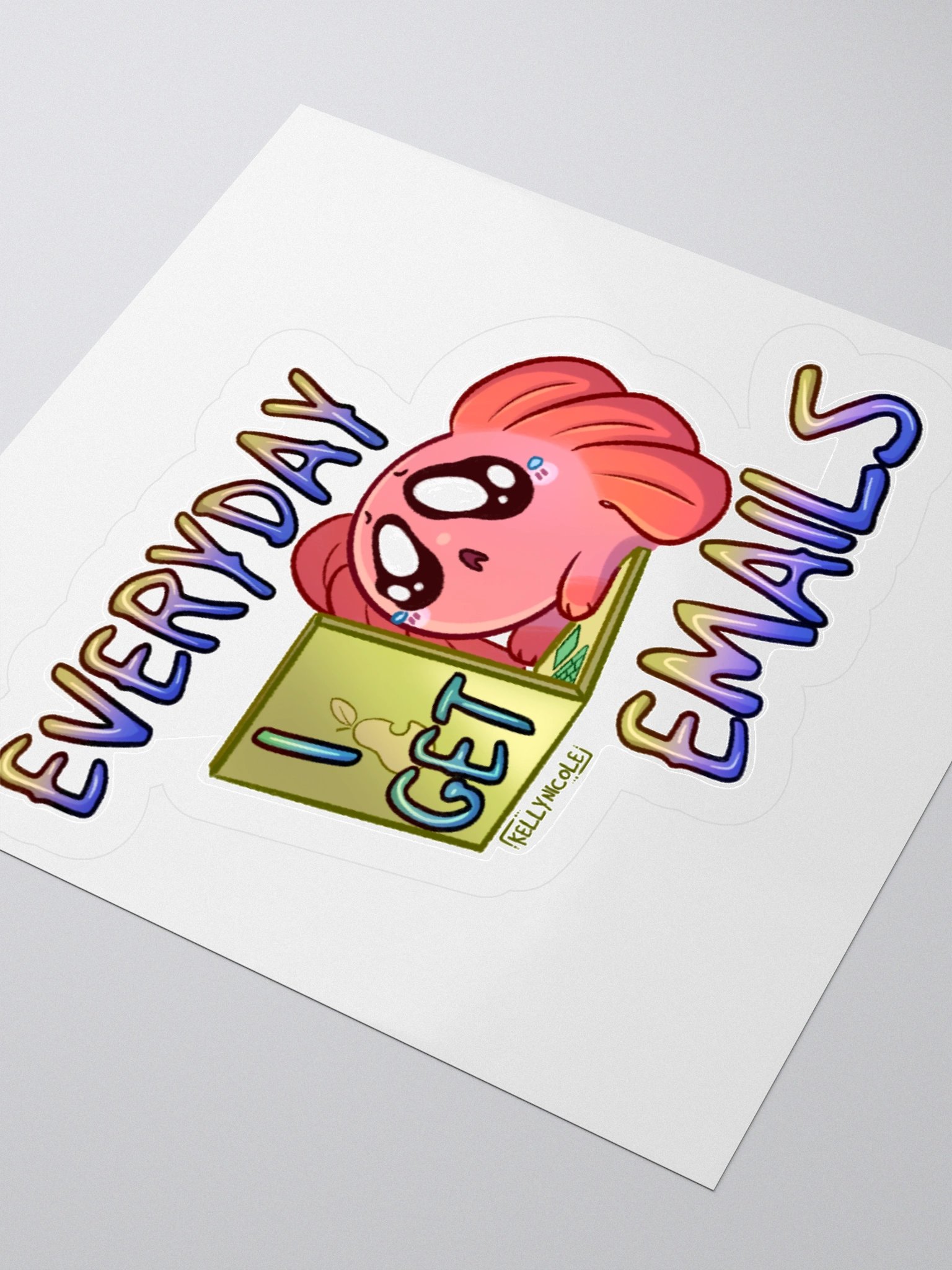 Everyday I Get Emails Spud Sticker product image (7)