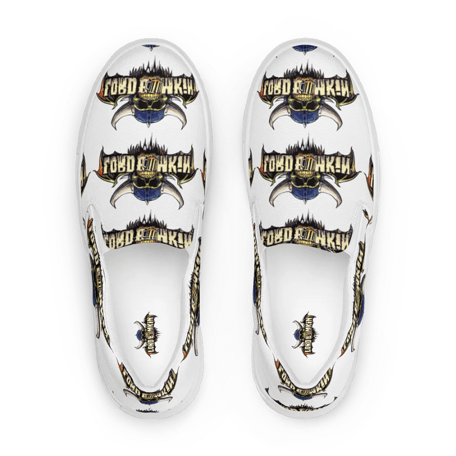 Halloween logo sweathercanvas slip-ons women product image (8)