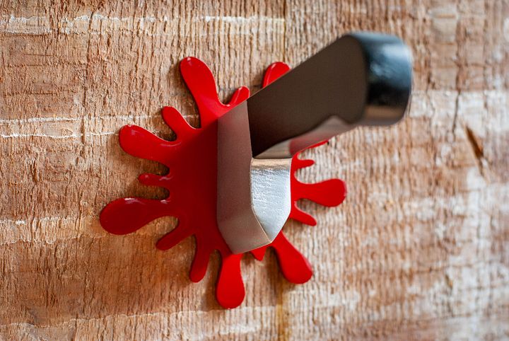 Splatter Knife Hook Set | Wall Mount Hooks for Coat, Jewelry, Towel & Hat product image (1)