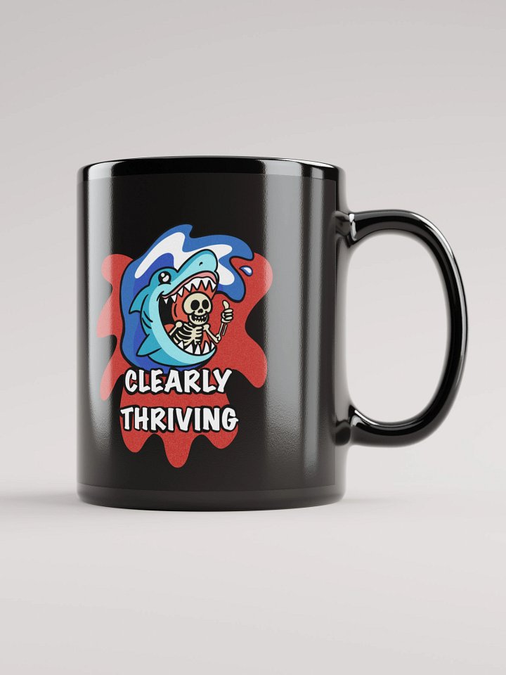 Clearly Thriving Mug Black product image (2)