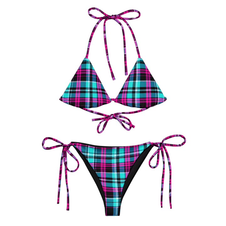 Plaid Fusion Paradise String Bikini product image (1)