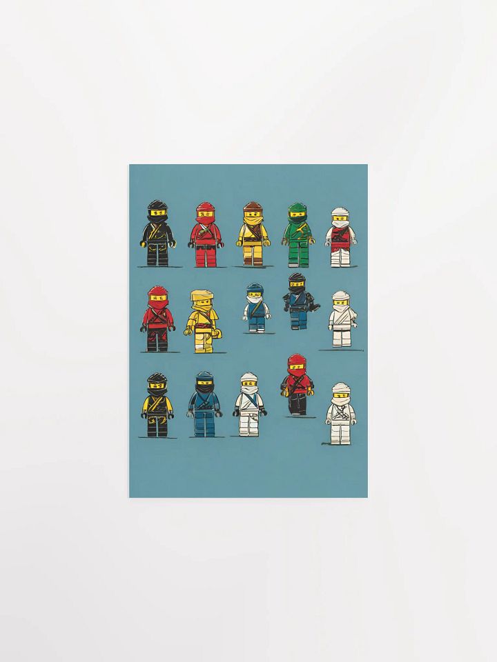 Ninja wall art Boys Room - Ninja Poster - Ninjago inspired Wall Decoration for Boys product image (1)