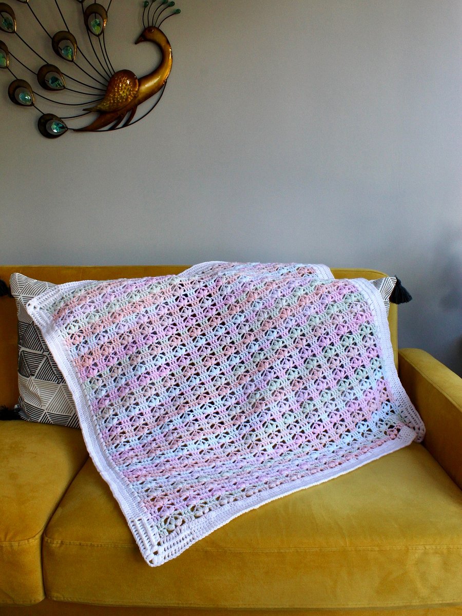Lace Crochet Baby Blanket - Scarlett Baby Blanket product image (7)