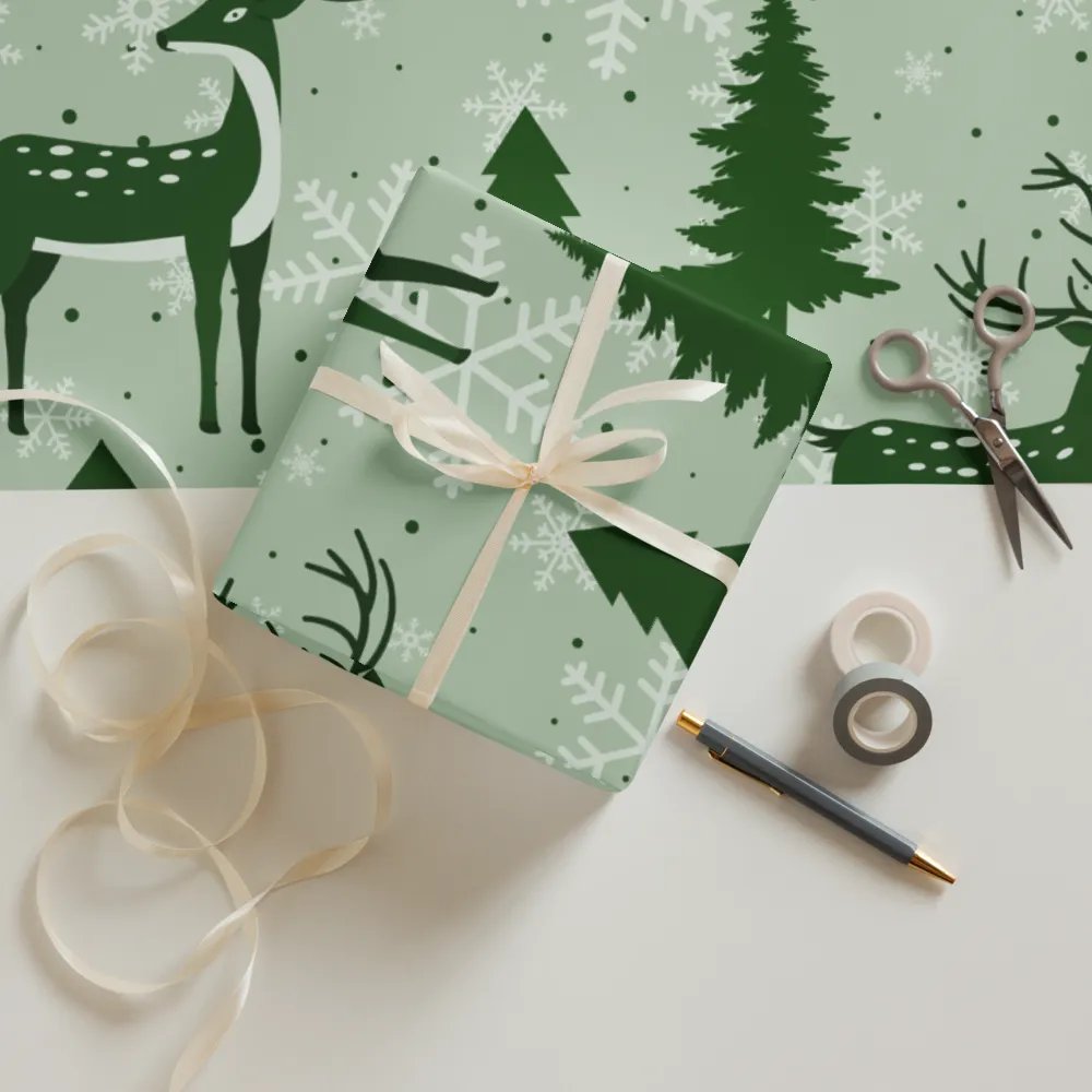 Reindeer Wrapping paper product image (12)