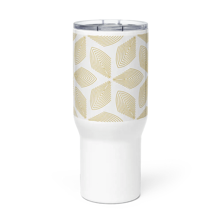 Golden Leaf Luxe – Insulated Mug with Handle product image (2)