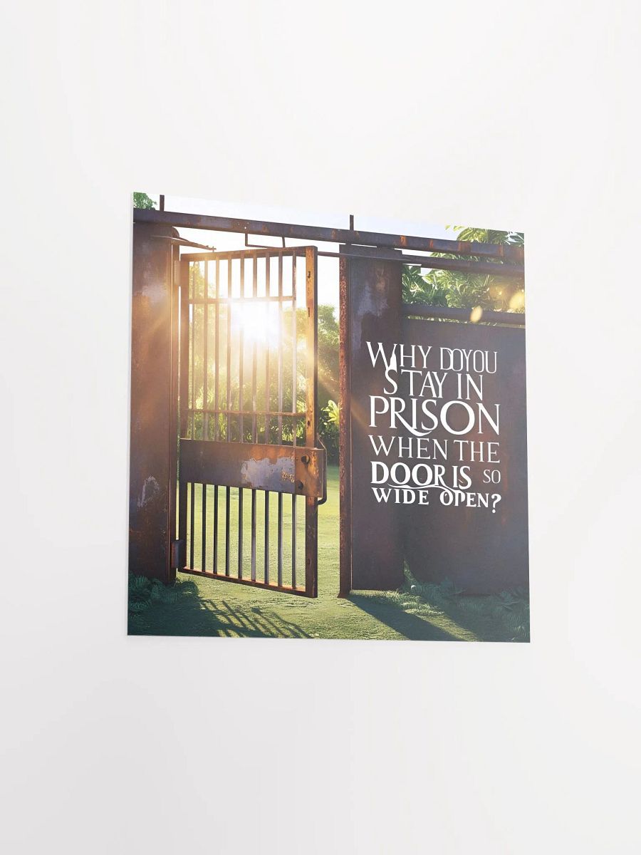 Why do you stay in prison when the door is so wide open? - Enhanced Matte Paper Poster product image (15)