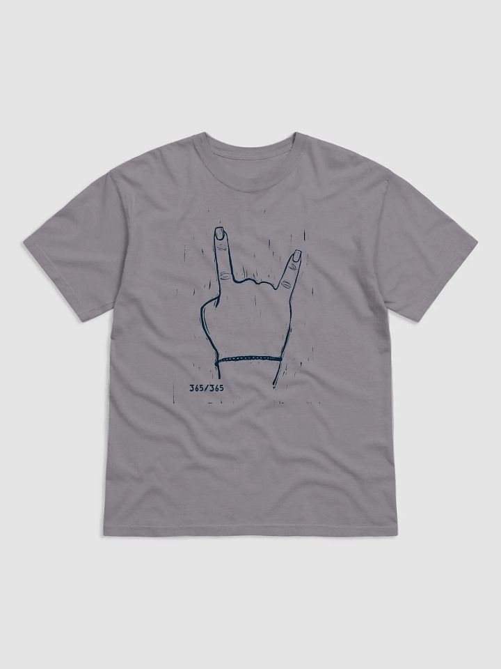 Linocut Rock On Short Sleeve Shirt product image (4)