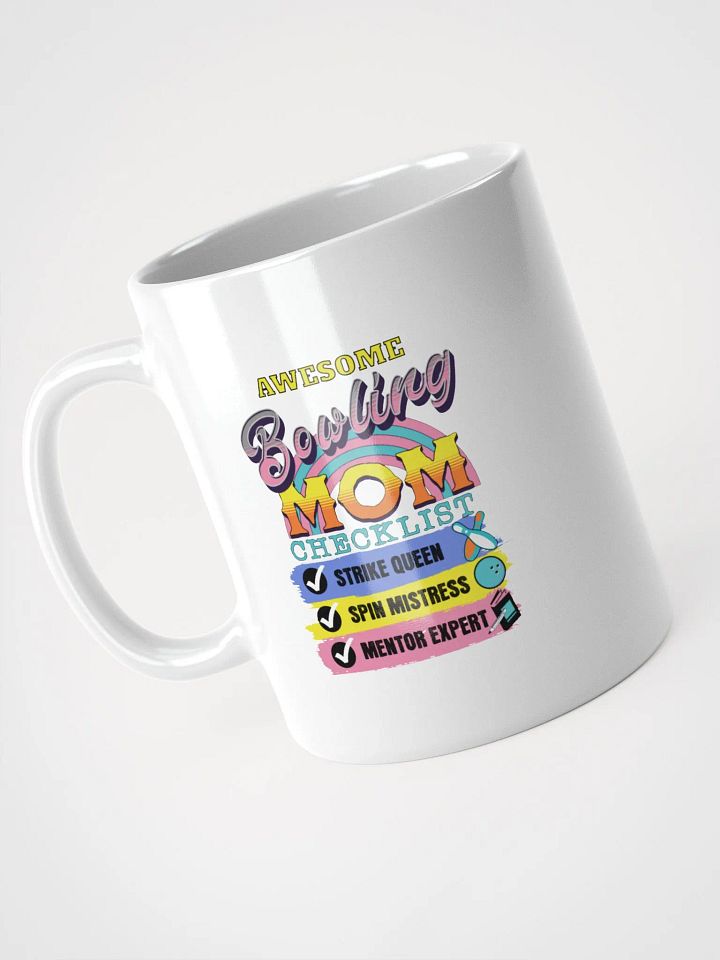 Awesome Bowling Mom Checklist Mug product image (2)