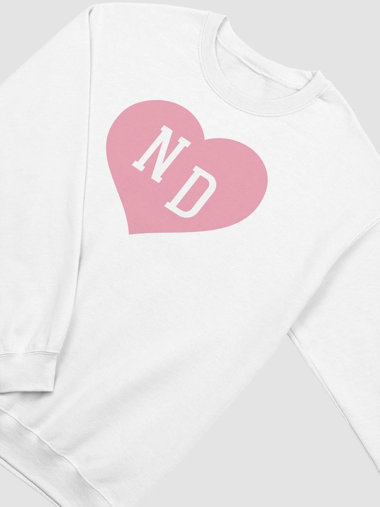 ND Heart Pink Unisex Sweatshirt product image (4)