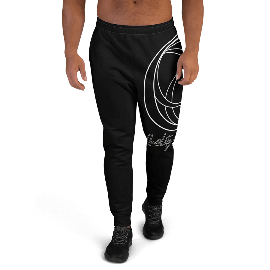 Big Logo Men's Joggers (Black on Black) product image (2)