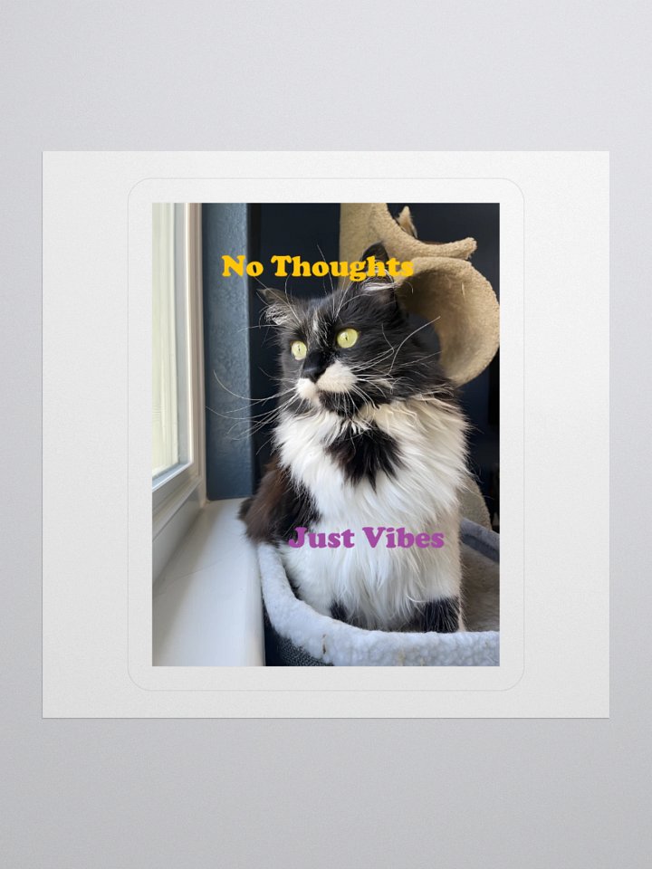 No Thoughts Sticker product image (3)