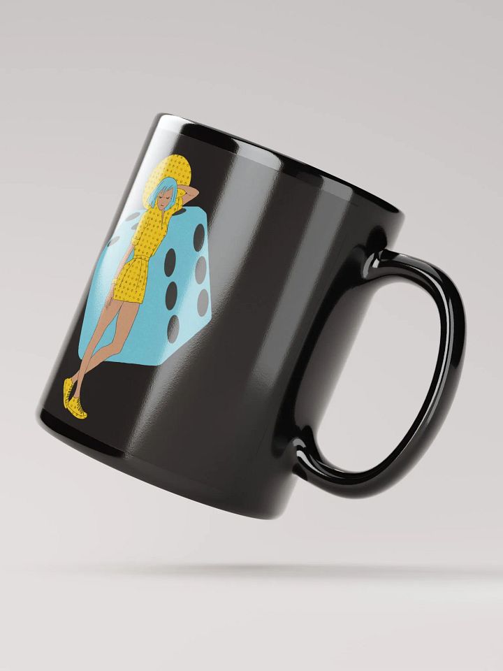DiceGirl Black Glossy Mug product image (3)