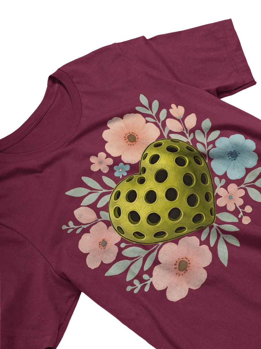 Pickleball Heart Flower Floral Serenade T-Shirt product image (5)
