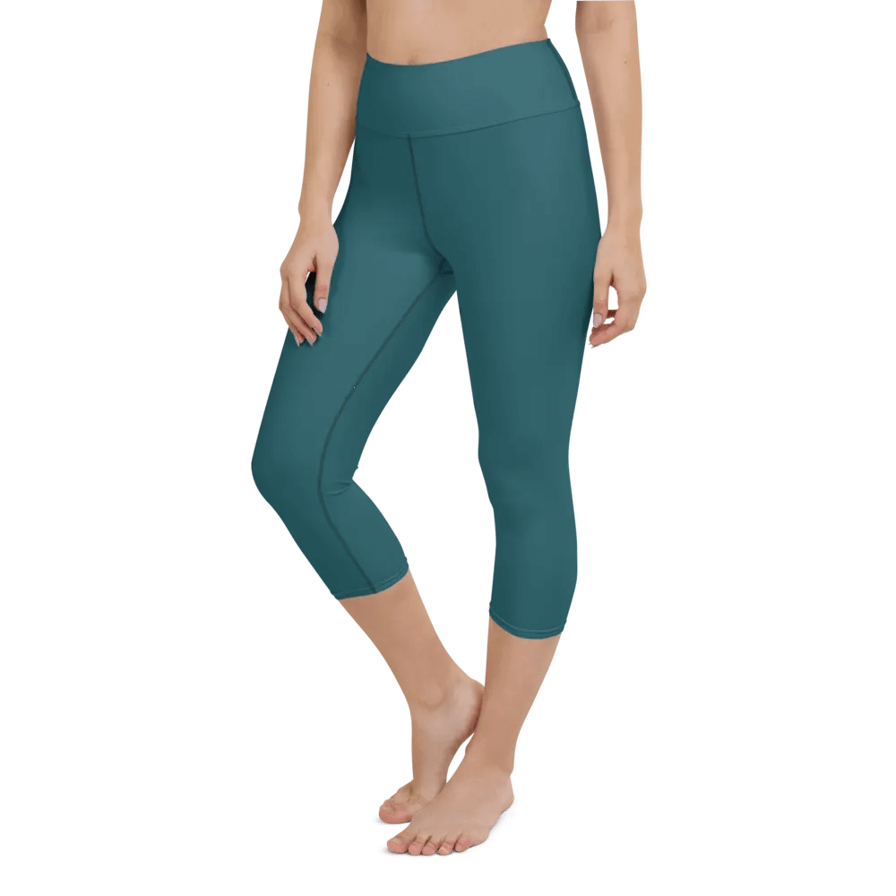 Teal Yoga Capri Leggings product image (4)