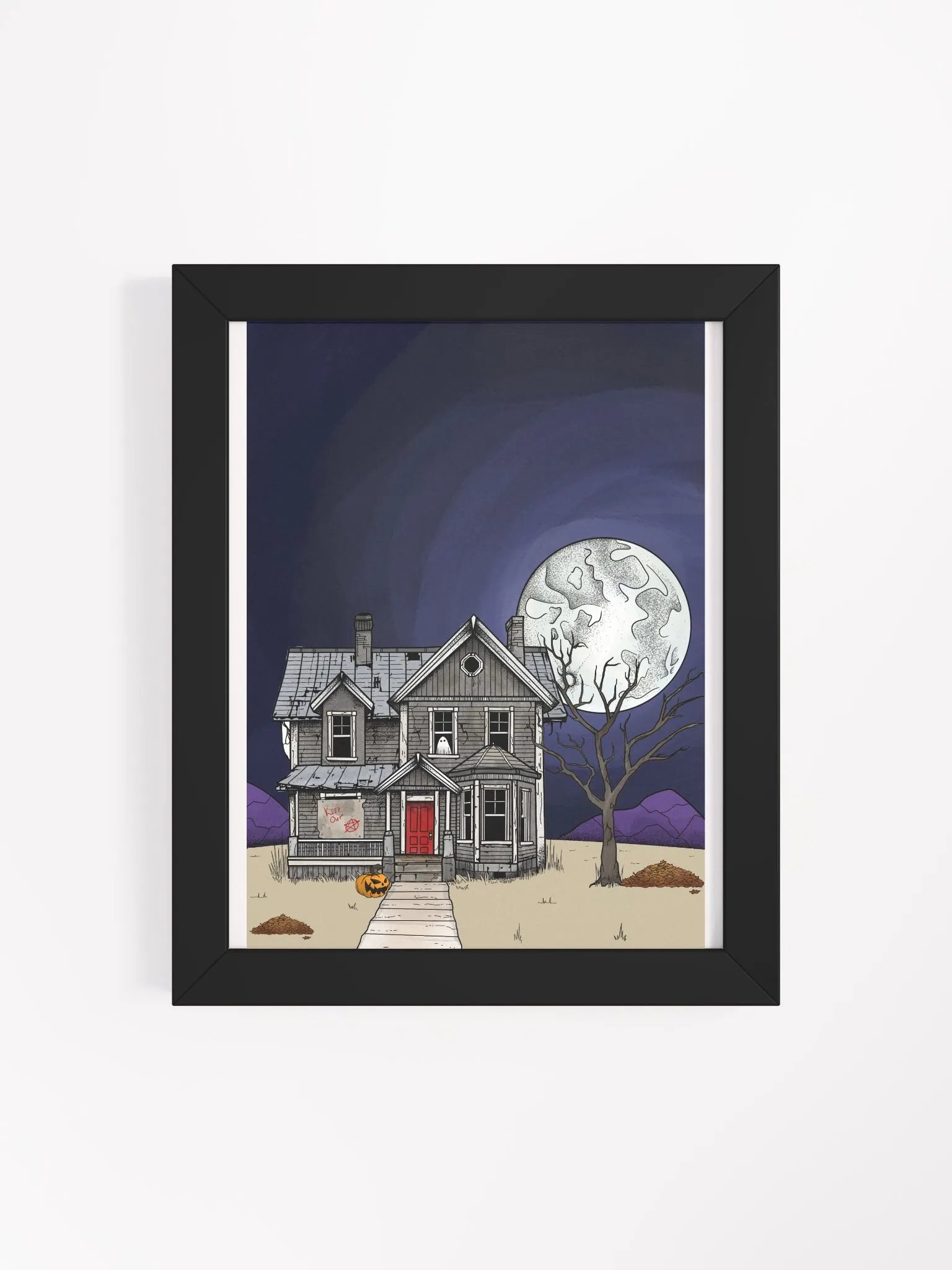 Haunted by the moon Framed product image (4)