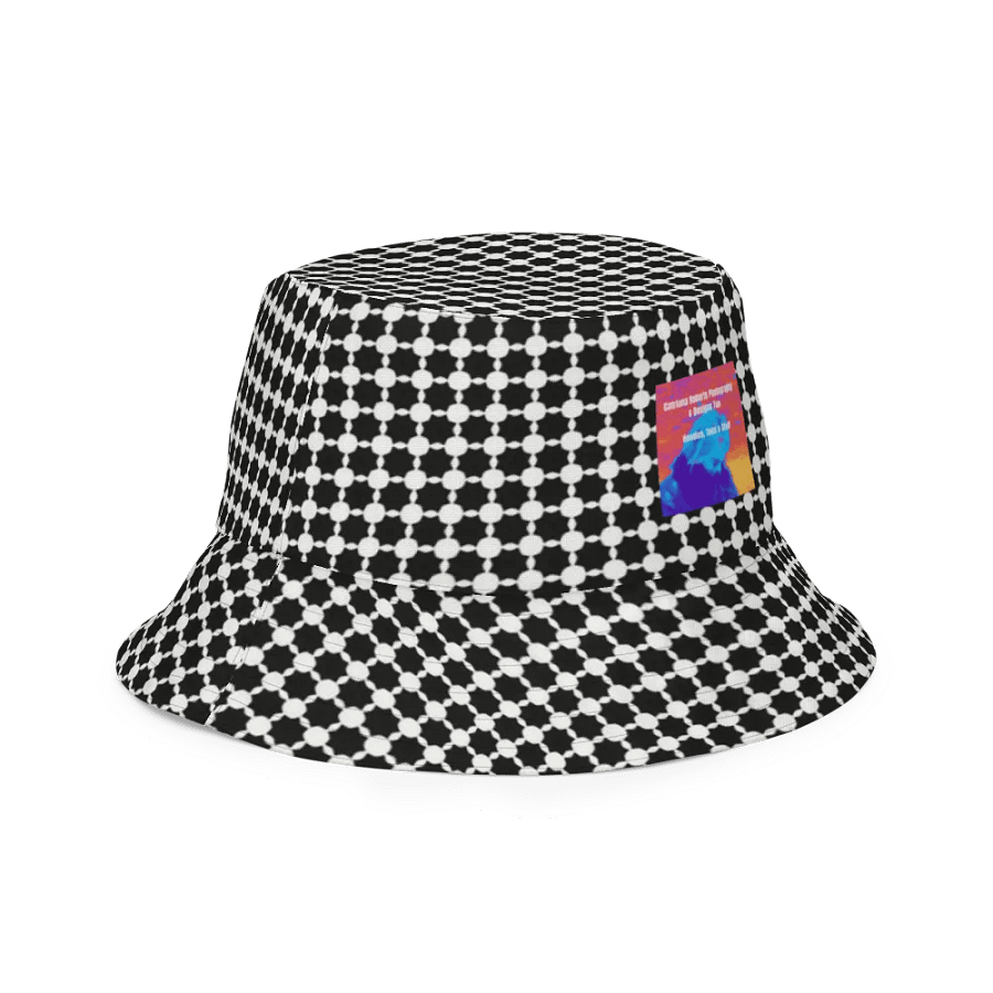 Abstract Black and White Chain Unisex Bucket Hat product image (11)